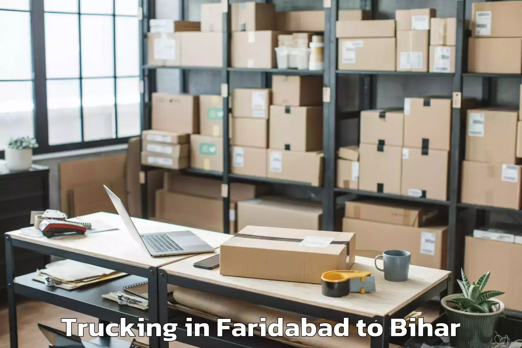 Book Faridabad to Katoria Trucking